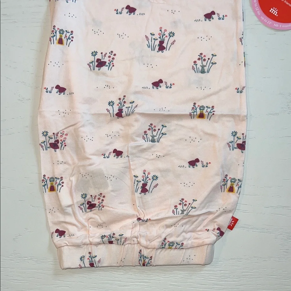 Magnetic Me Li’l Red Henley Open Gown and Hat Set Newborn-3 months